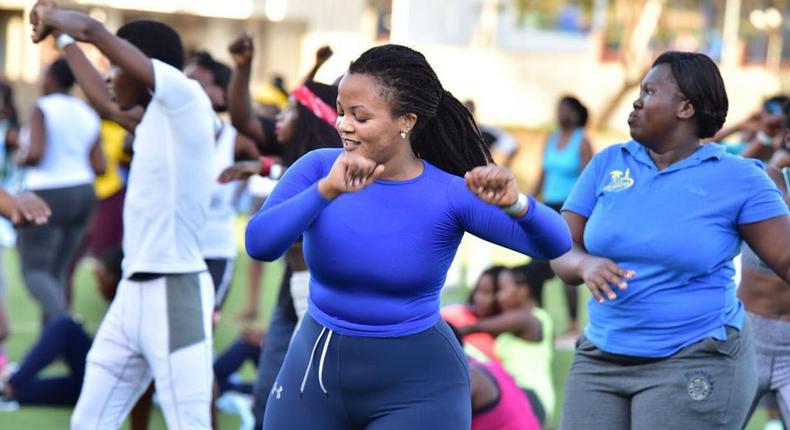 Fitness and wellness enthusiasts at the last edition of Lucky's Groove Back