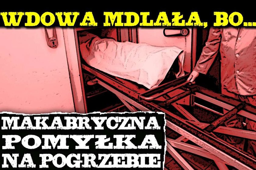 Makabryczna pomyłka na pogrzebie. Wdowa mdlała, bo...