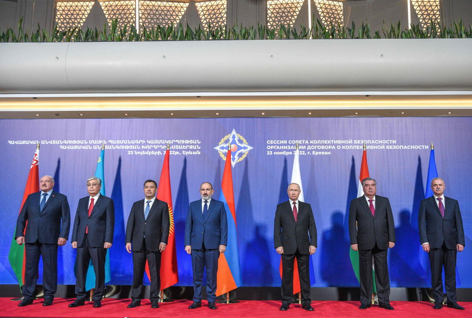 Spotkanie przywódców Organizacji Traktatu o Bezpieczeństwie w Erewaniu 23 listopada 2022 r.
