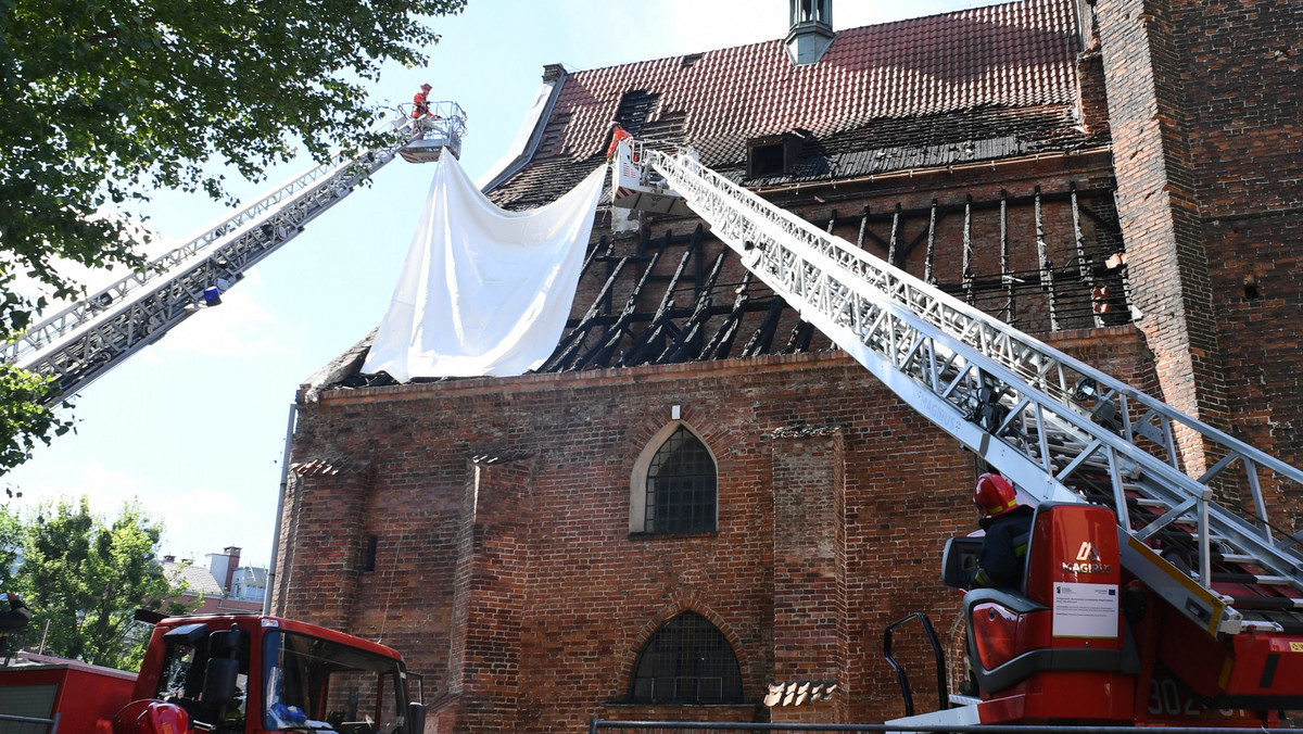 Gdańsk: minister kultury ocenił straty po pożarze kościoła św. Piotra i Pawła