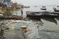 Contaminating Ganges of Varansi, India.