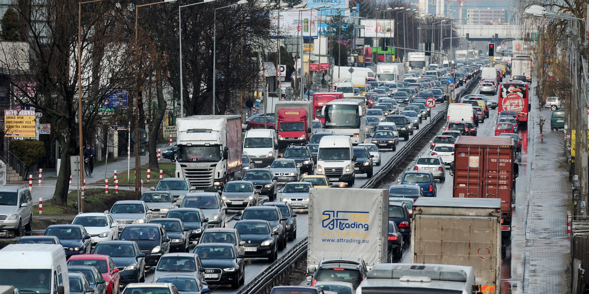 Warszawa w pierwszej dziesiątce najbardziej zakorkowanych miast świata