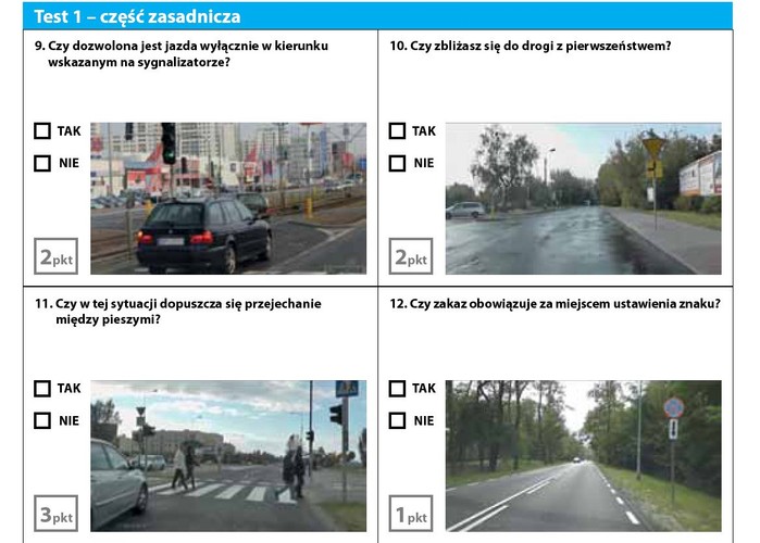 Przykładowy zestaw  pytań - część zasadnicza