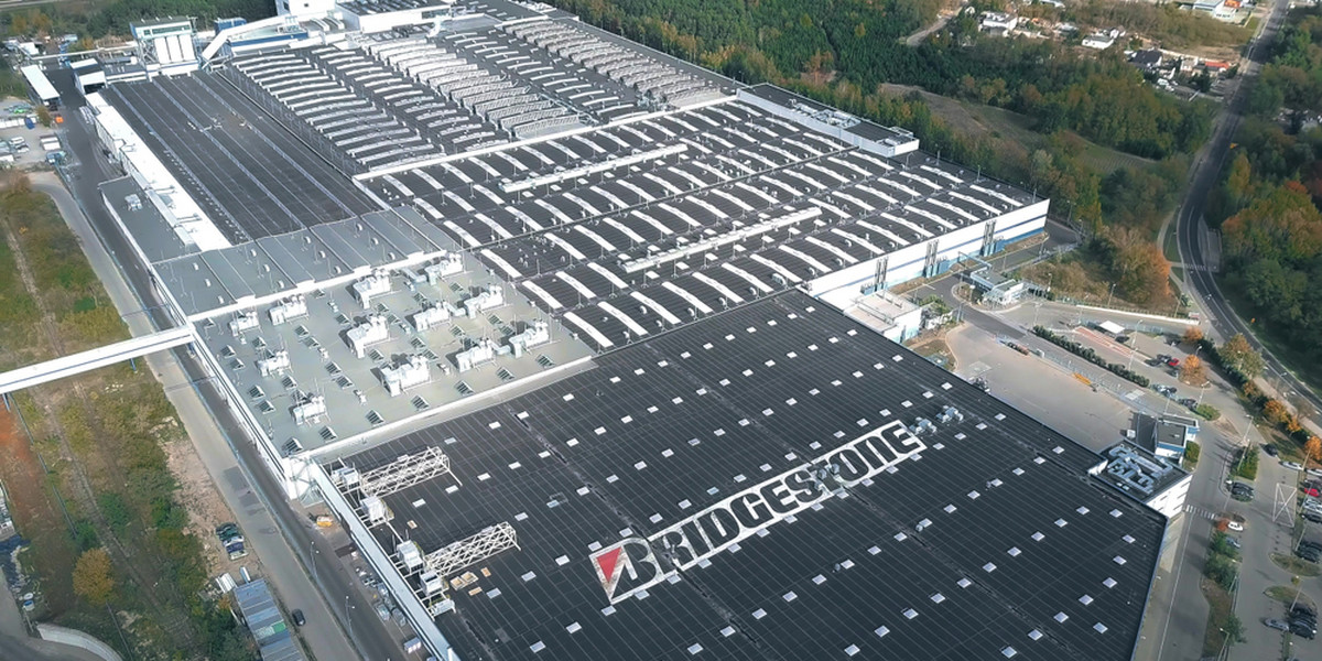 Bridgeston to największy producent wyrobów gumowych na świecie. Na zdjęciu fabryka firmy w Poznaniu