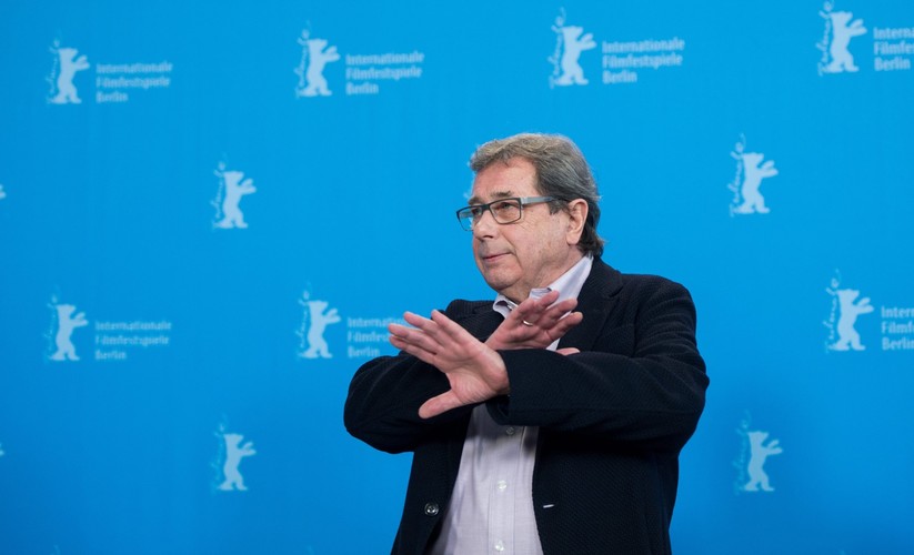 Janusz Gajos podczas konferencji prasowej na Berlinale 2015