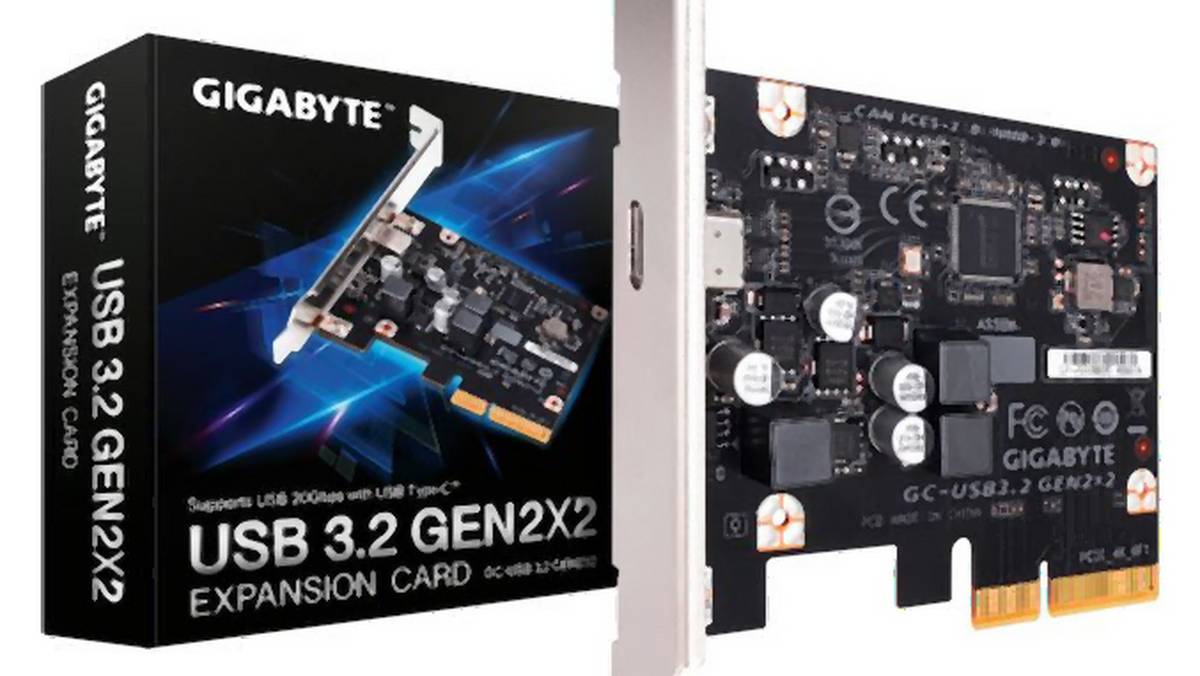 Gigabyte wprowadza do oferty kartę rozszerzeń z bardzo szybkim USB 3.2