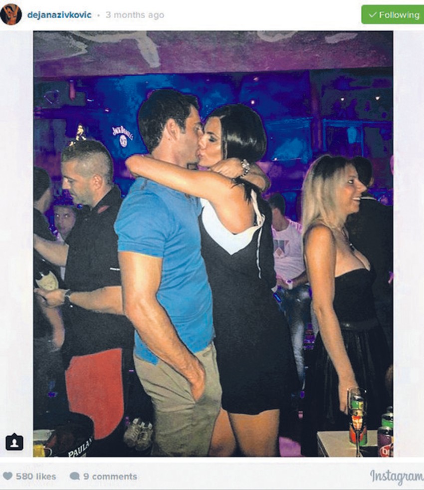 Dejana Živković i Jovica Vukotić iz vremena kada su bili u vezi