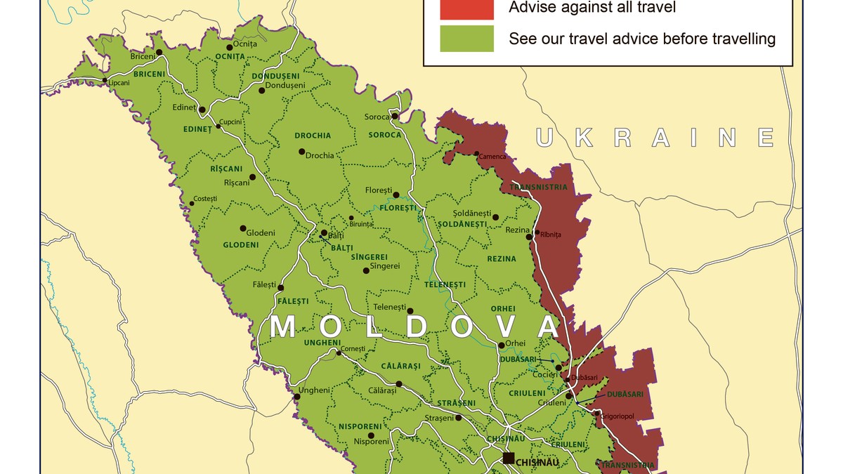 Pridnjestrovlje na mapi