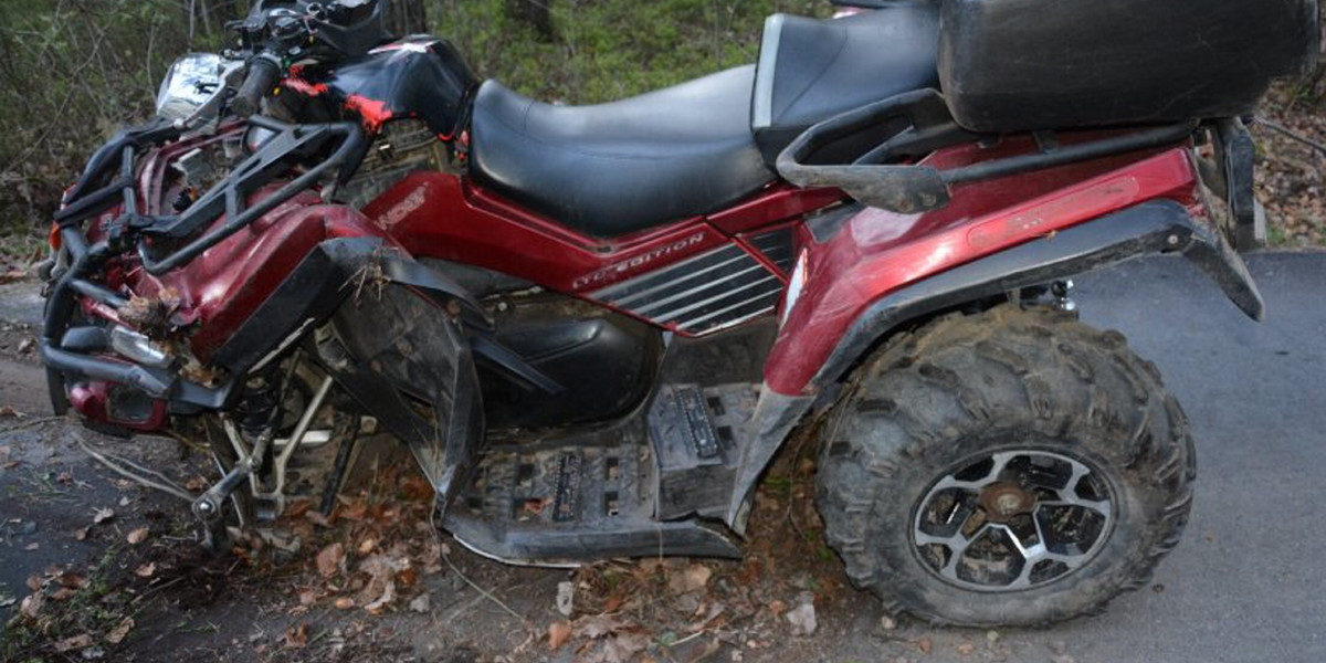 W Łysych w woj. mazowiecki quad zderzył się z ciężarówką i stanął w płomieniach. Nie żyje jedna osoba