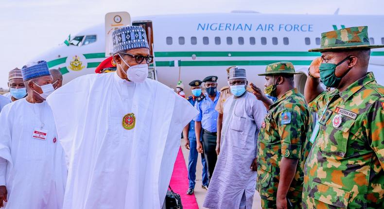 President Buhari to visit Maiduguri on Thursday.  (Bayo Omoboriowo)