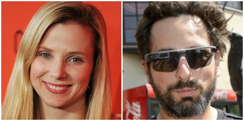 Marisa Majer i Sergej Brin