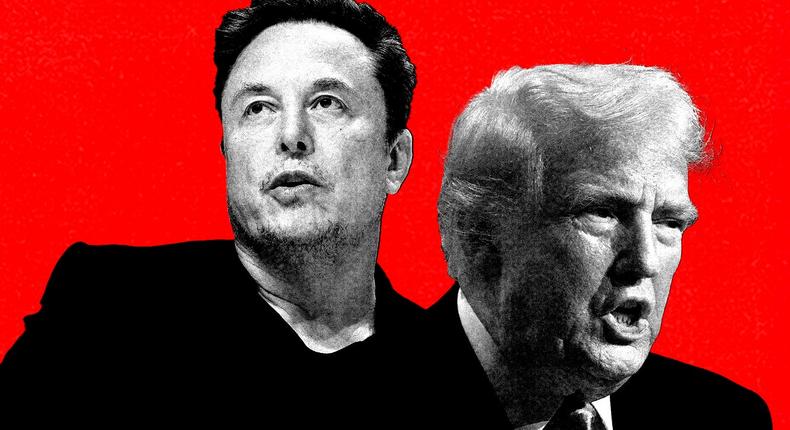 In a lawsuit, Cards Against Humanity trolled SpaceX CEO Elon Musk and former President Donald Trump.Richard Bord/WireImage; Scott Olson/Getty Images; Chelsea Jia Feng/BI