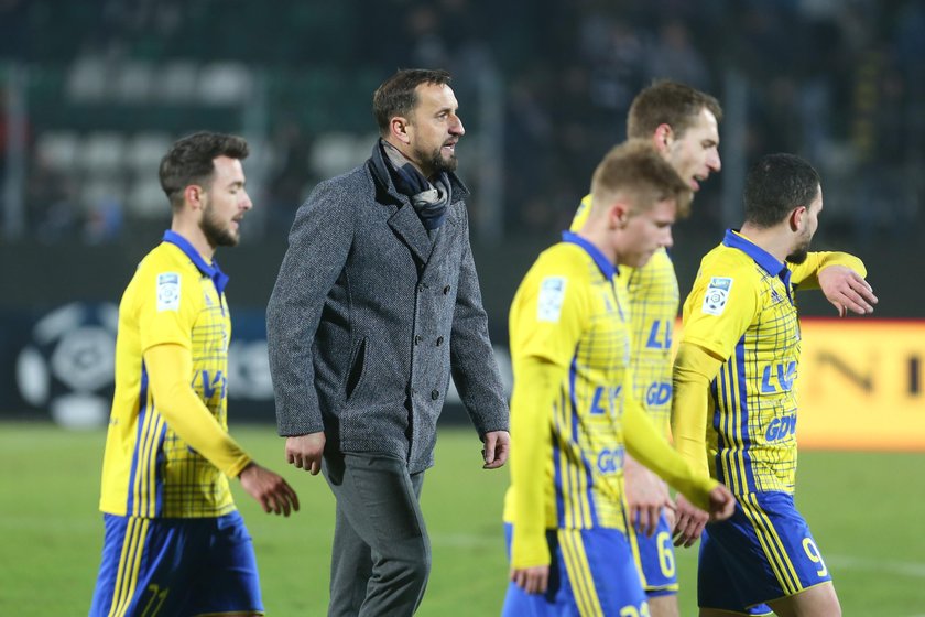 Pilka nozna. Ekstraklasa. Zaglebie Sosnowiec - Arka Gdynia. 16.02.2019