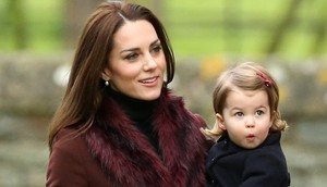 Kate Middleton and Princess Charlotte on December 25, 2016.Danny Martindale/WireImage/Getty Images