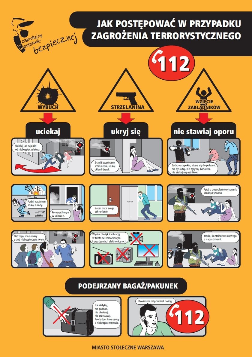 Instrukcja postępowania na wypadek zagrożenia