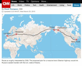 Rosja połączy Londyn z Alaską? Moskwa planuje budowę superautostrady