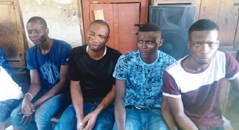 The arrested robbery suspects