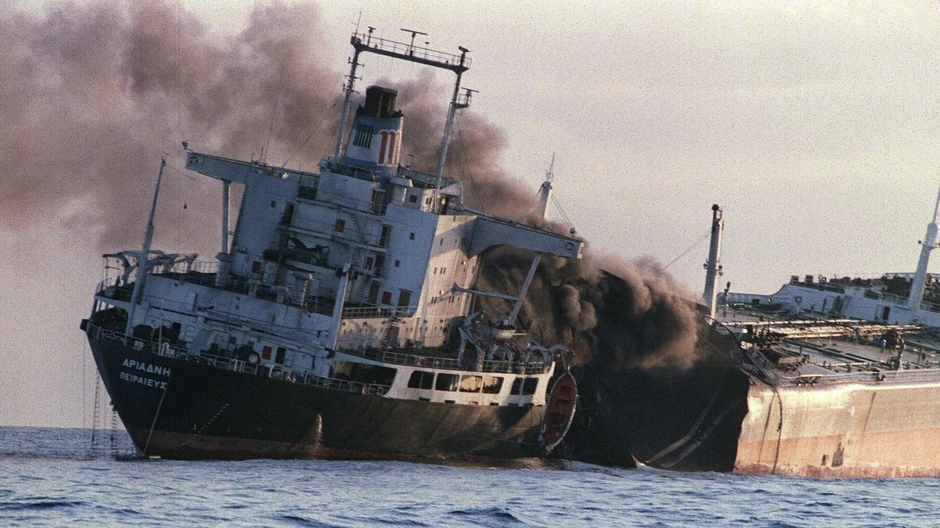 Tanker registrovan u Grčkoj Adriande bio je napadnut od Iranaca 1987. godine tokom iransko-iračkog rata | Foto: AFP via Getty Images