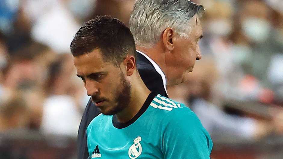 Eden Hazard i Carlo Ancelotti 