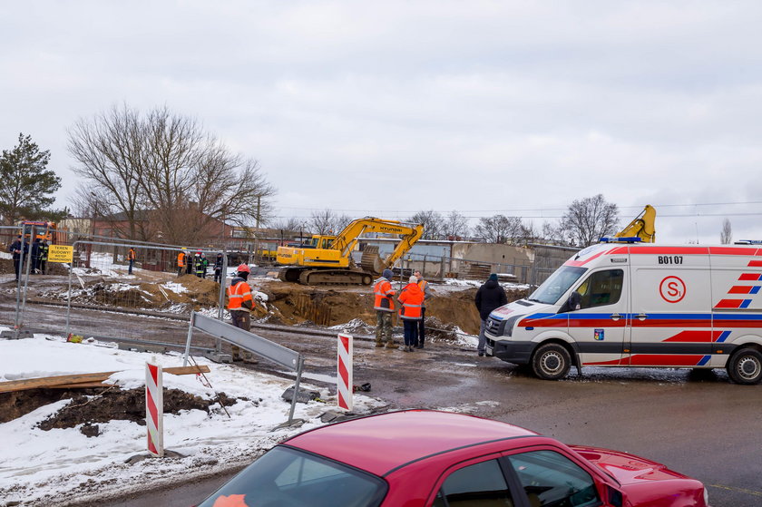 Wypadek na budowie w Białymstoku