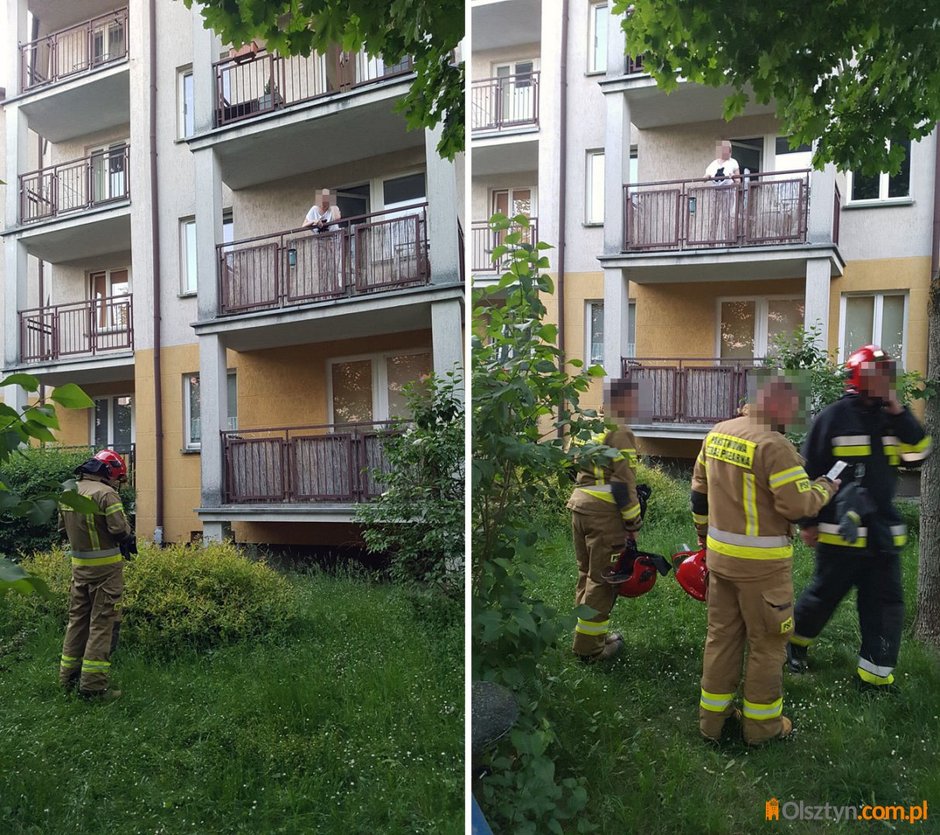 Na ulicy Mroza w Olsztynie... pies uwięził kobietę na balkonie [ZDJĘCIA]