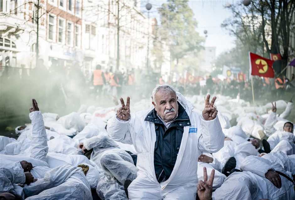 Protest Kurda u Hagu 1. novembra