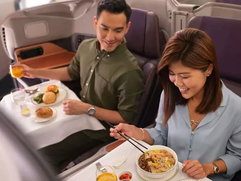 Singapore Airlines organizuje posiłki bez odrywania się od ziemi