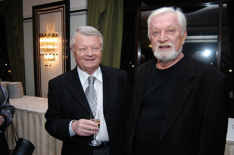 Marian Kociniak i jego stryjeczny brat, również aktor Jan Kociniak w 2006 roku