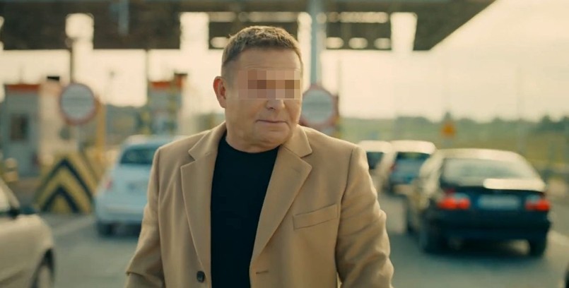 Rajdowiec Leszek K. w spocie wideo reklamującym system e-toll