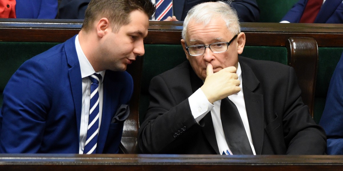 Patryk Jaki i Jarosław Kaczyński.