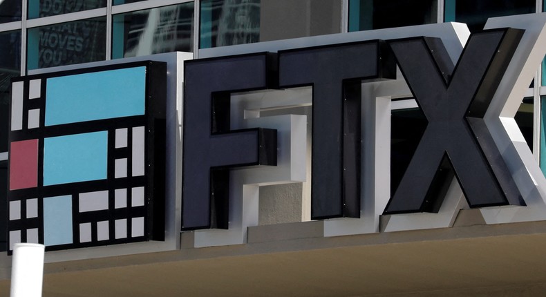 The logo of FTX is seen on the FTX Arena in Miami, Florida.Marco Bello/Reuters