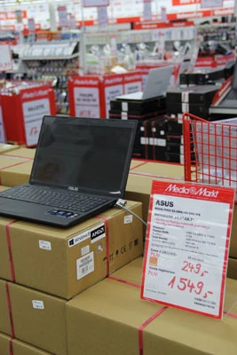 MediaMarkt zapewnia, że wszystkie oferowane w jego sklepach laptopy są fabrycznie nowe