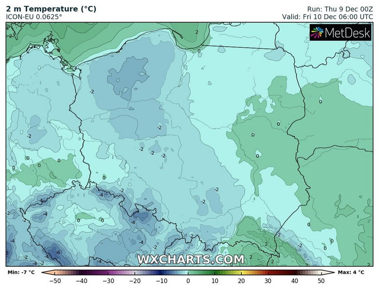 Poranek na ogół przyniesie lekki mróz