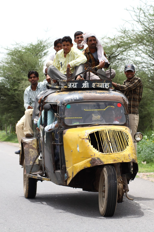 Tuk tuk w Delhi