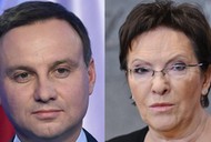 Piotr Duda i Ewa Kopacz