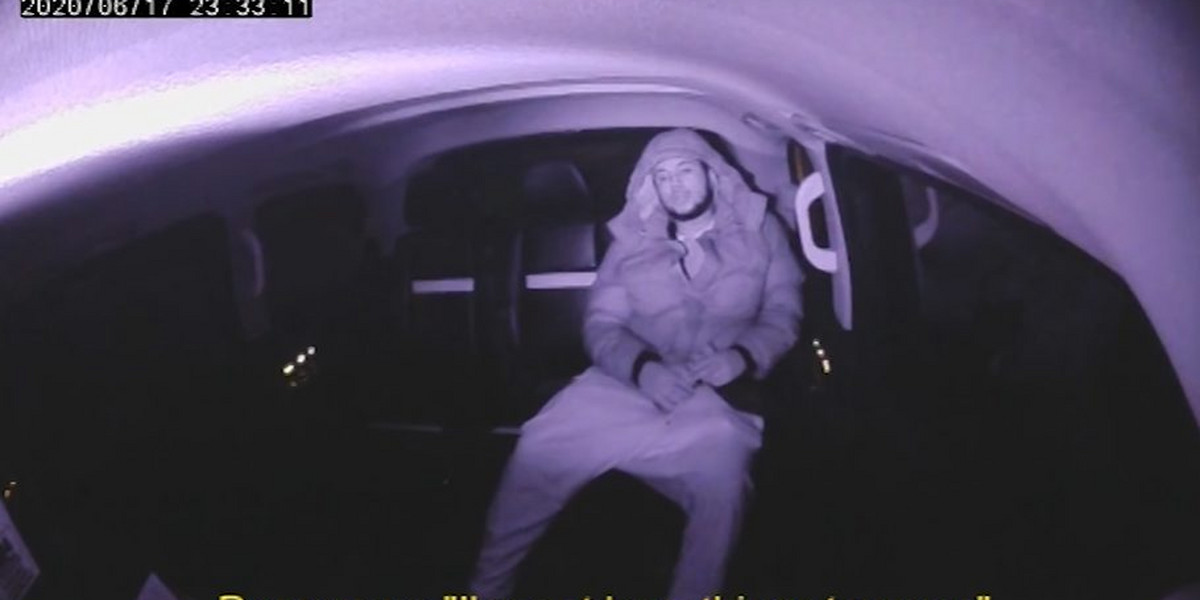 Członek gangu narkotykowego nie wyłączał kamery w swojej taksówce.