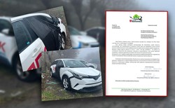 Panek urządził dzikie złomowisko na osiedlowym parkingu. Skandal w Gdańsku
