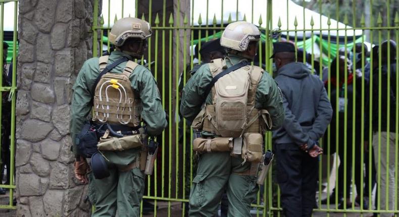 IEBC increases police detail at the Bomas of Kenya National Tallying Centre ahead of declaration of 2022 presidential election winner