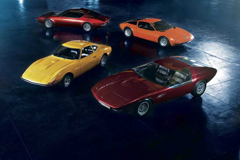 Stylistyczne perełki: cztery studyjne samochody, które powstały na przestrzeni 10 lat i zapoczątkowały przełom w designie Opla. Do seryjnej produkcji trafiły tylko Opel GT i Manta B 