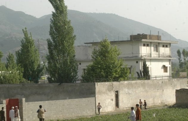 Budynek w którym ukrywał się Osama bin Laden w Pakistanie.