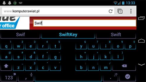 SwiftKey dostępny jest również jako aplikacja w Google Play. Oczywiście użytkownicy SGS IV nie będą musieli jej instalować