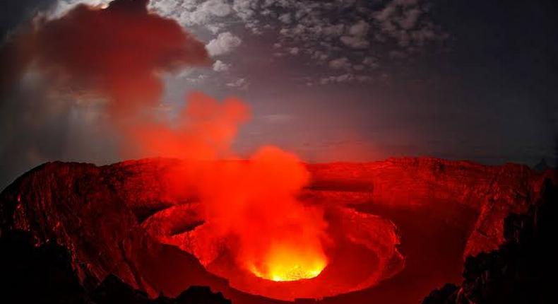 Africa’s Most Active Volcano Erupts/Image Courtesy 