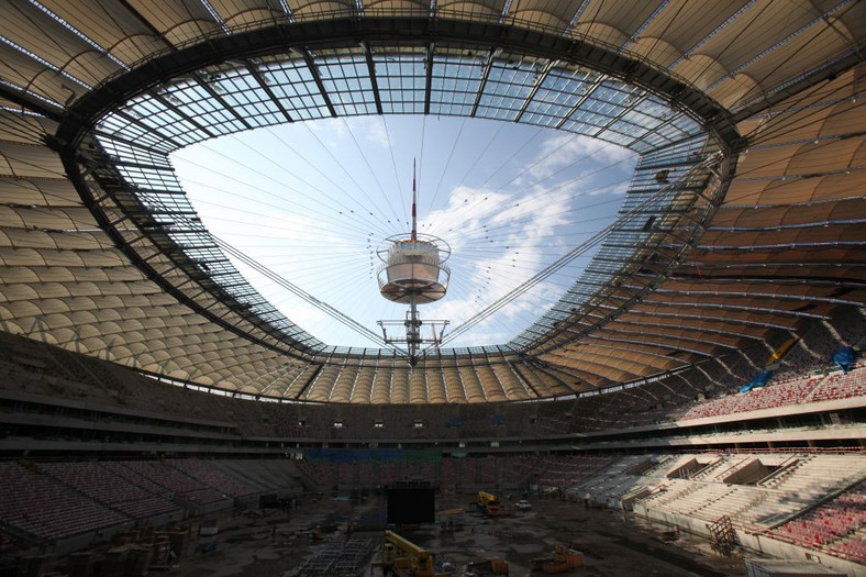Stadion Narodowy w Warszawie: zakończono montaż dachu (2). Fot. Narodowe Centrum Sportu