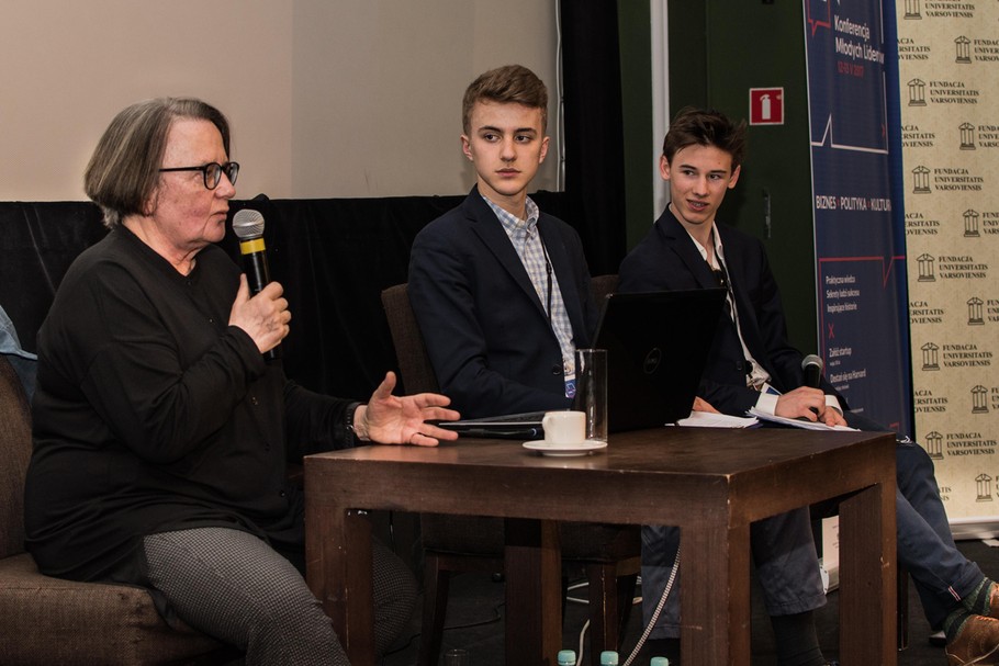 Jednym z panelistów podczas konferencji była Agnieszka Holland