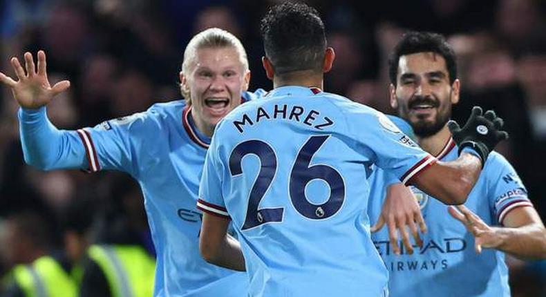 Riyad Mahrez scored to give Manchester City all three points against Chelsea
