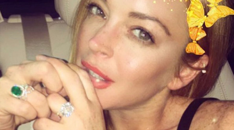 Lindsay Lohan Snapchaten is hódít /Fotó: Northfoto