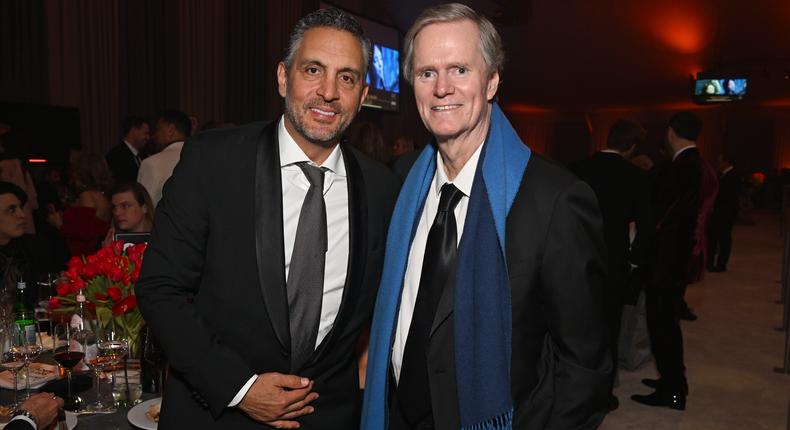Mauricio Umansky (left) and Rick Hilton (right).Michael Kovac/Getty Images for Elton John AIDS Foundation