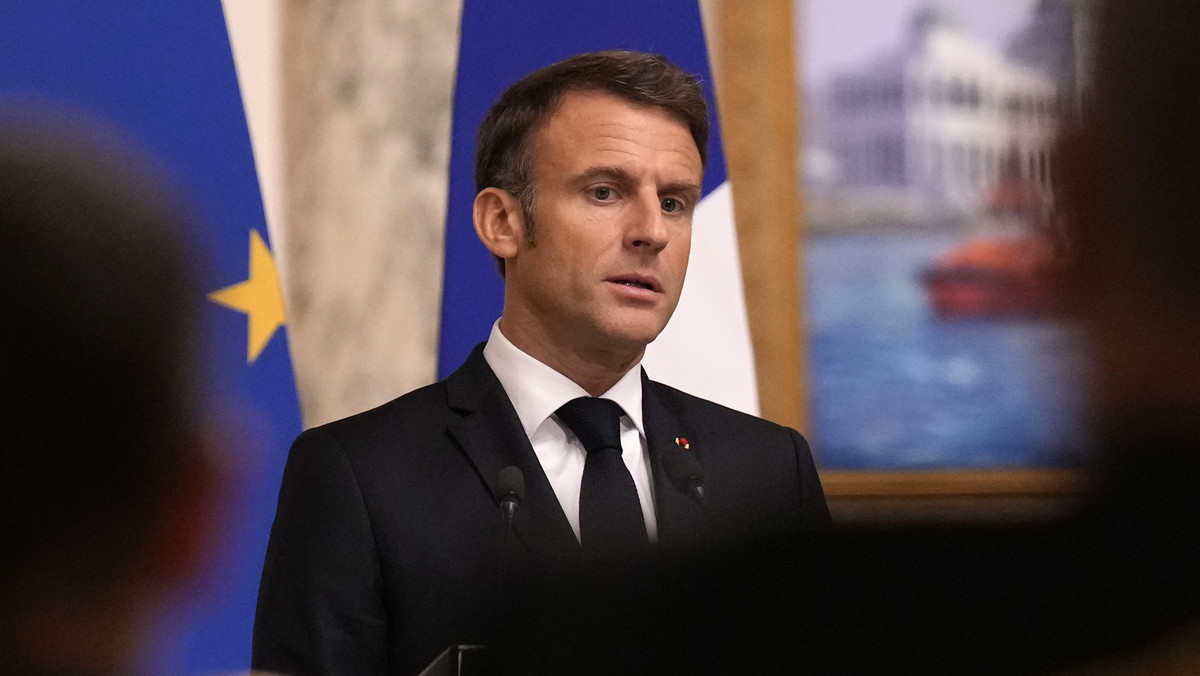 Emmanuel Macron zapowiedział wsparcie dla Gazy