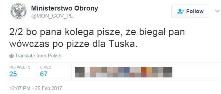 Żenujące wpisy na Twitterze ministerstwa obrony