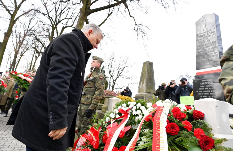 Uroczystości upamiętniające sanitariuszkę wojny polsko-bolszewickiej Teresę Grodzińską